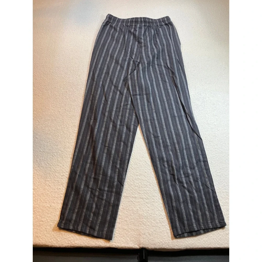 Stafford Men Sleep Pant Small Blue Grey Striped Pajama Bottoms NWT